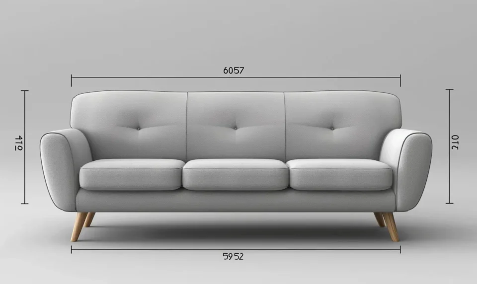 como medir um sofá corretamente