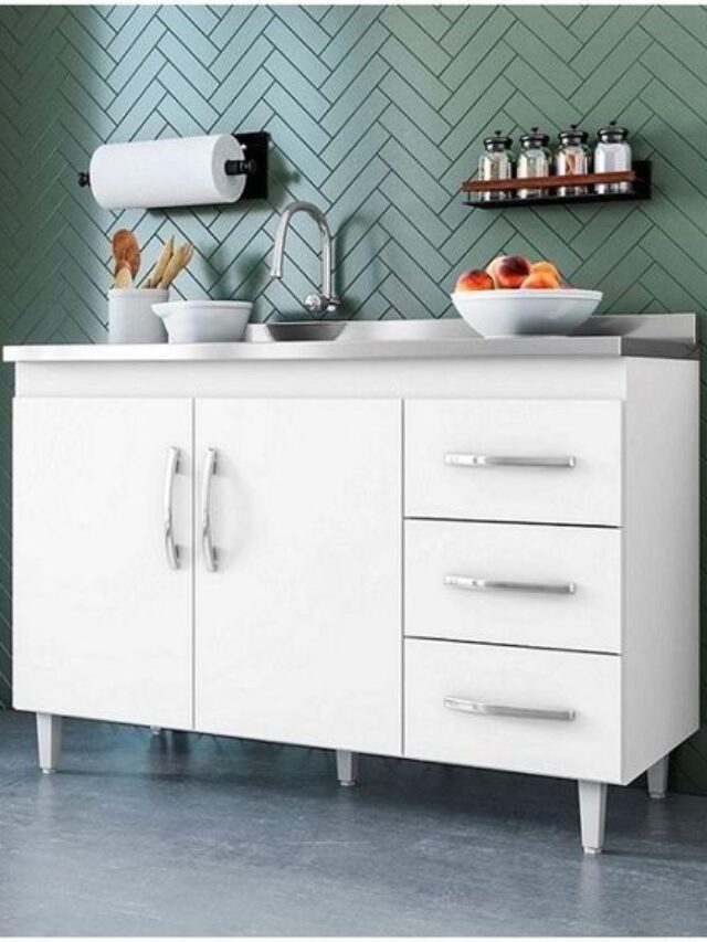 gabinete modulado pia cozinha