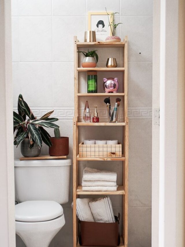 estante para banheiro