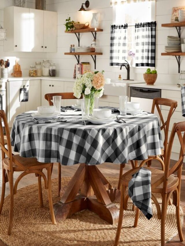 toalha de mesa xadrez