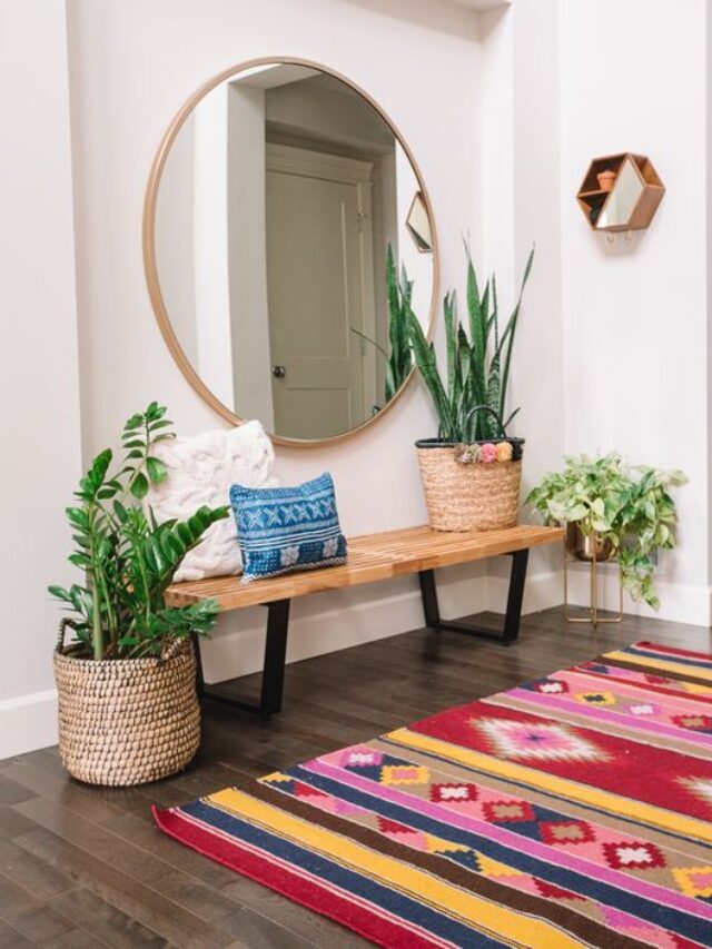 como decoar usando tapetes coloridos