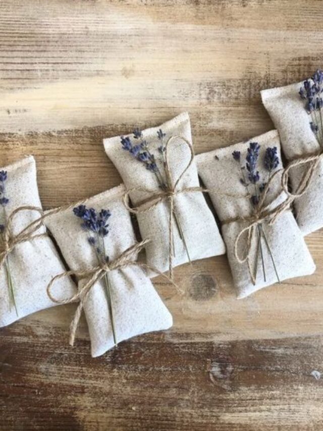 como fazer sachê de lavanda