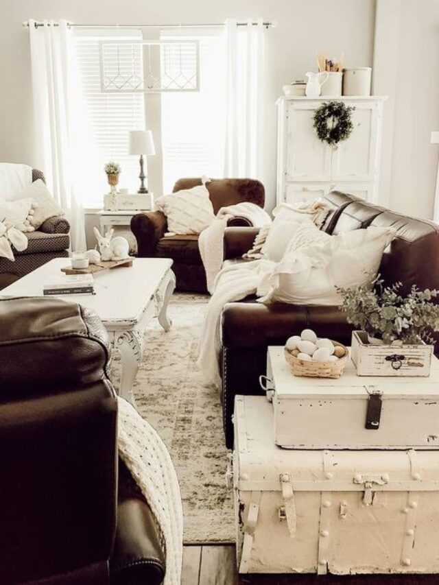 piled up furniture