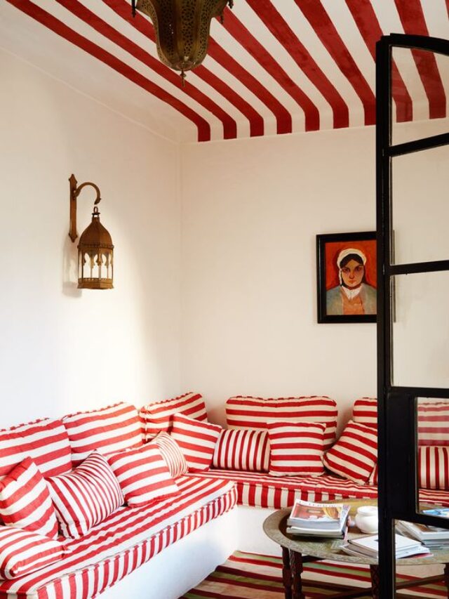 listras na decoração