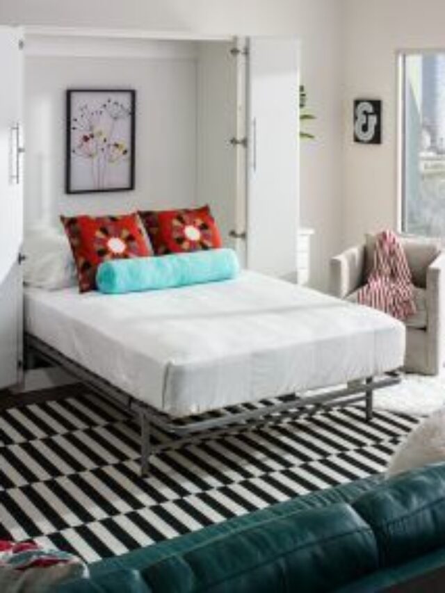 cama retrátil opççao em quartos pequenos