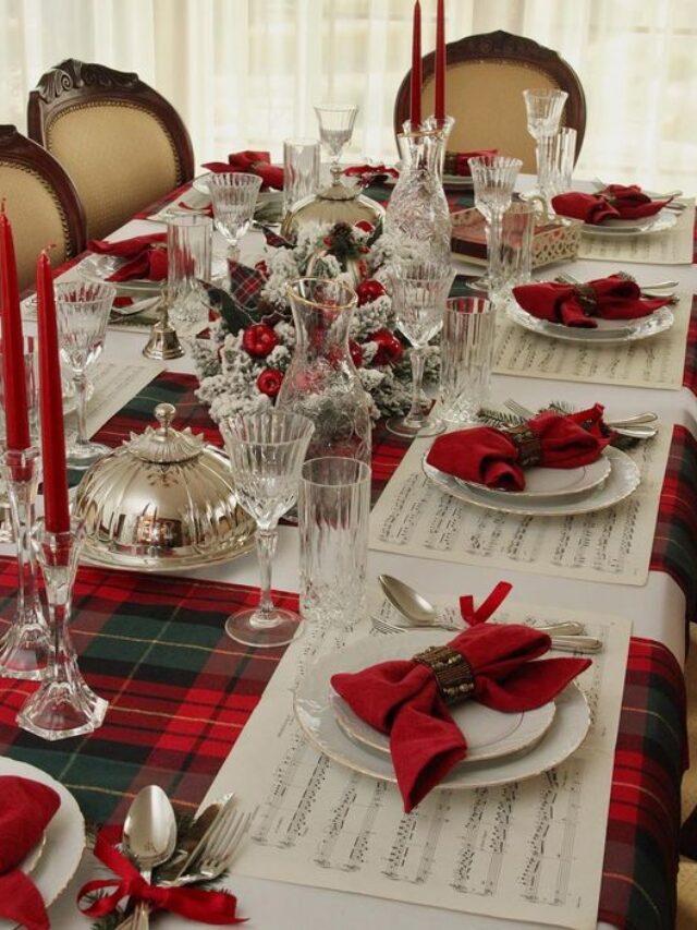 ideias de Mesa posta para o natal