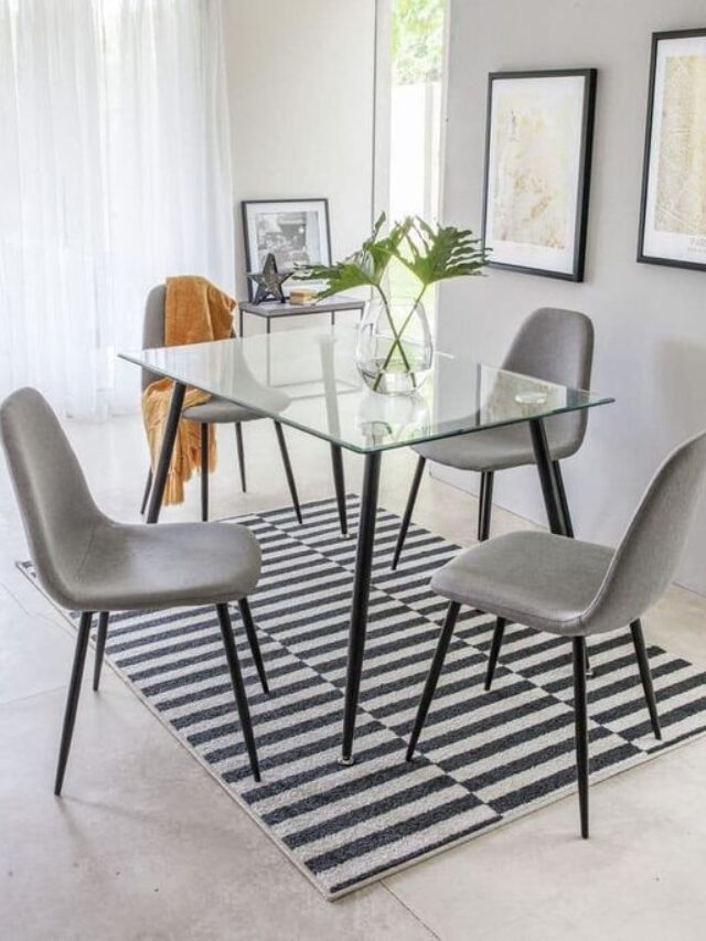 mesa de vidro pequena