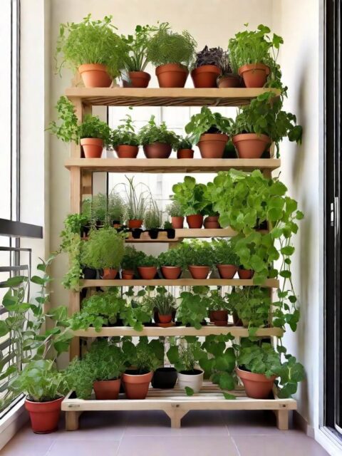 horta vertical para pequeno espaços