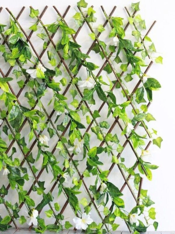 decoração com plantas artificiais