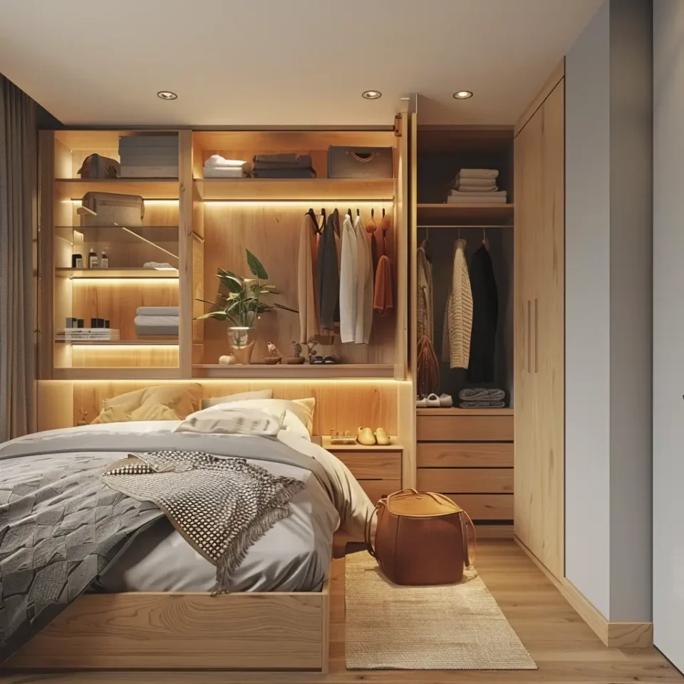 quarto de casal com closet