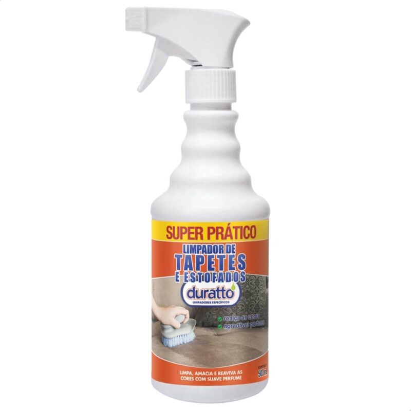 Limpador de Tapetes Estofados Cortinas Spray 500ml Duratto