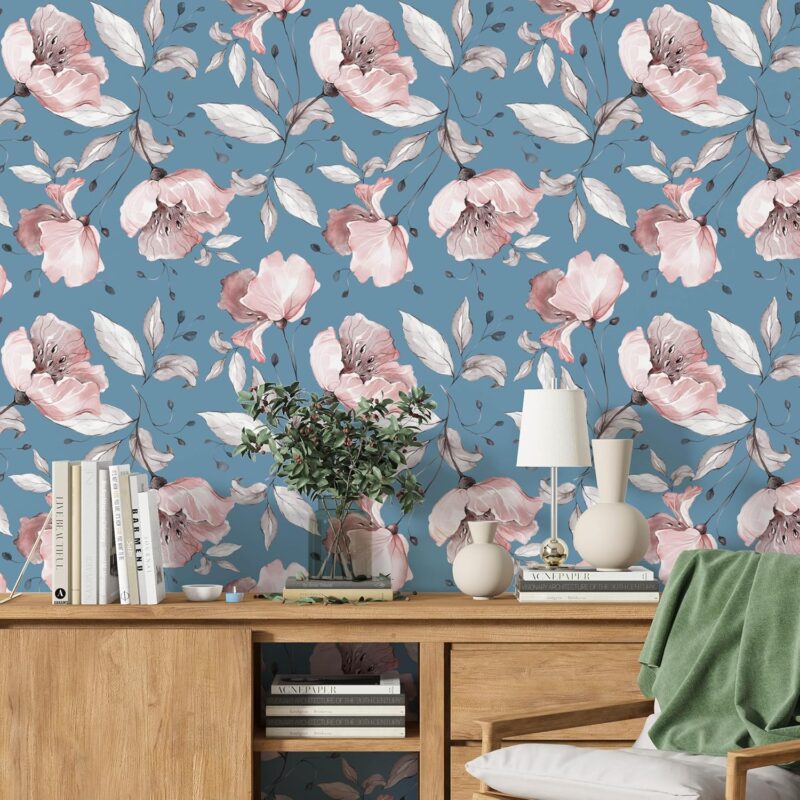 papel de parede floral